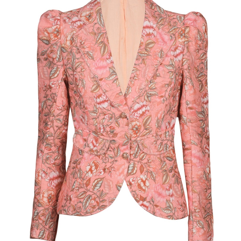 Lulu Zagame Floral Pink Blazer